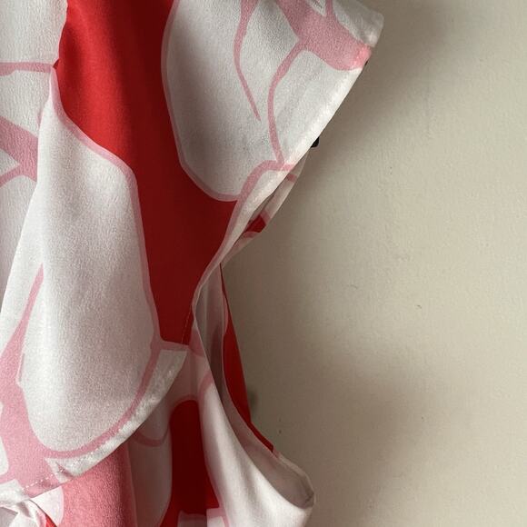 Crosby By Mollie Burch Dress Womens Large Ruffled Sleeves Floral Lined - Picture 4 of 6